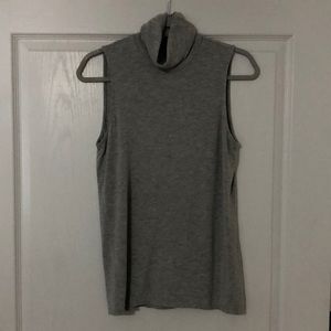 Gray turtle neck tank top